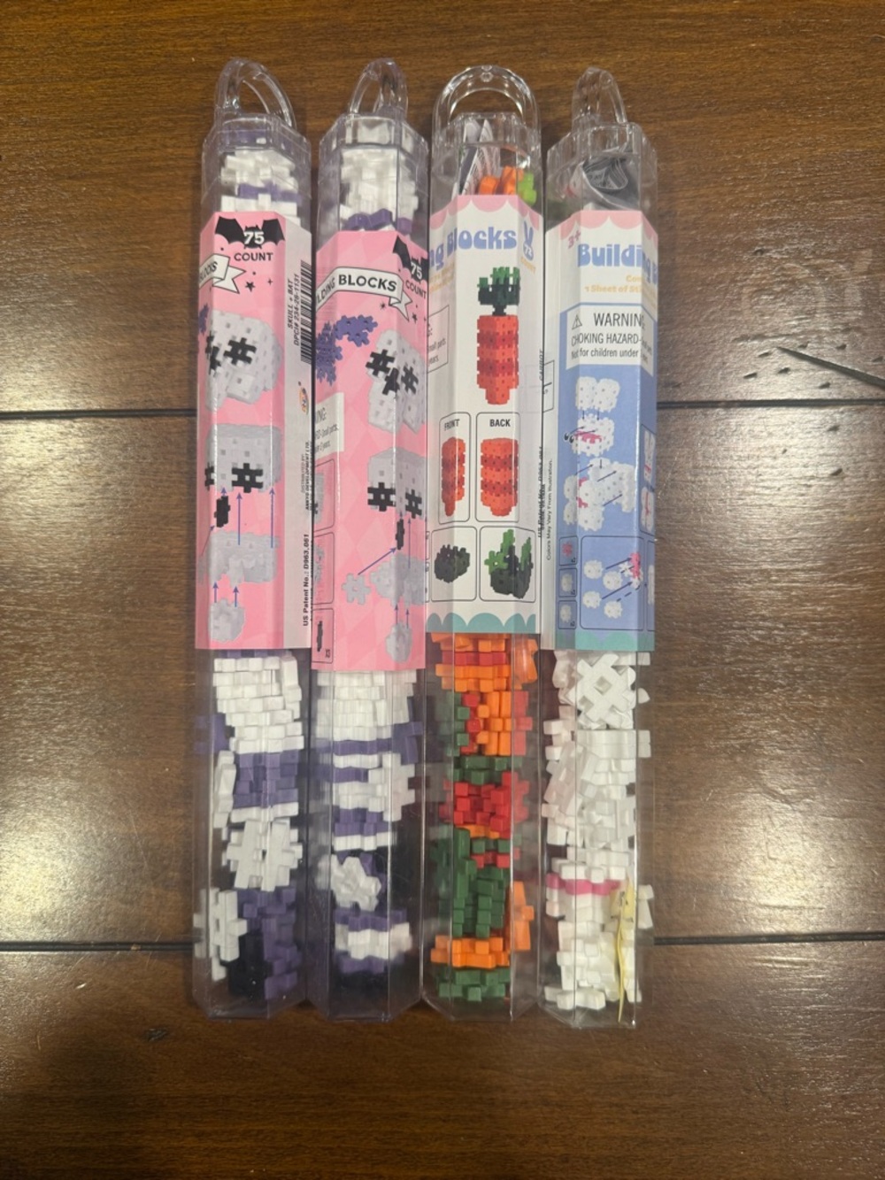 LOT OF 6 Target Bullseye Mini Hashtag Building Blocks NEW Easter Bunny Skeleton
